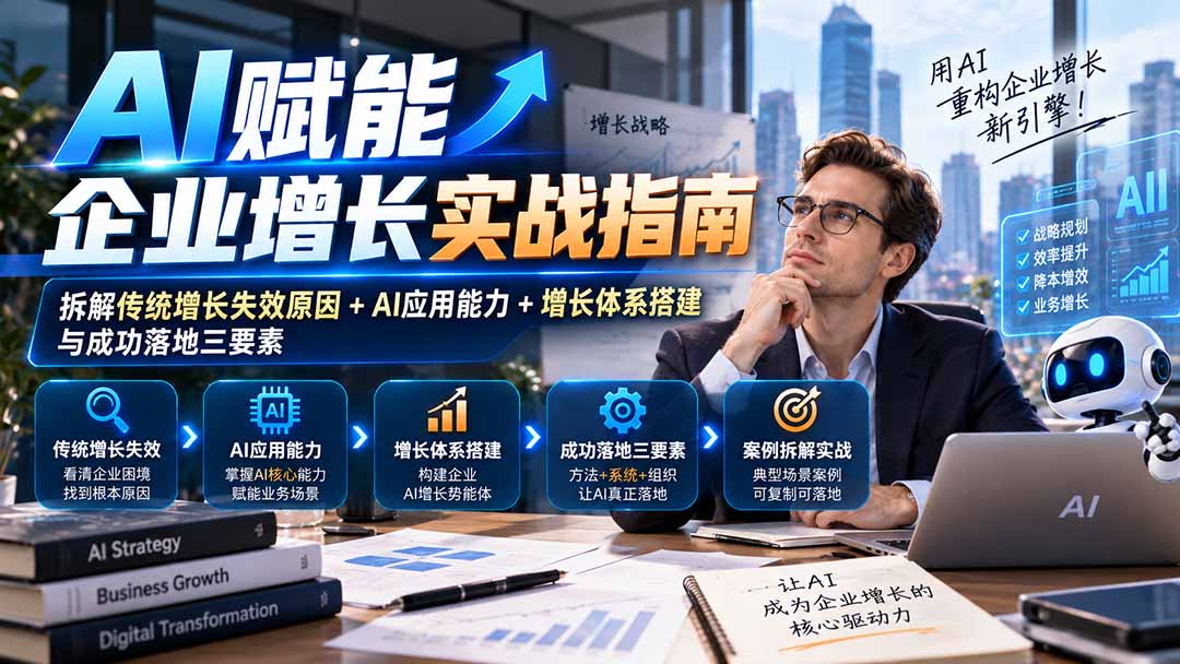 【无水印】AI赋能企业增长实战指南：拆解传统增长失效原因+AI应用能力+增长体系搭建与成功落地三要素-摇钱树